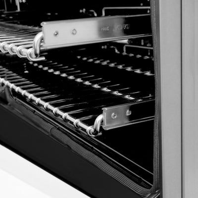 ZLINE 30" Autograph Dual Fuel Range, White Door, RAZ-WM-30-MB