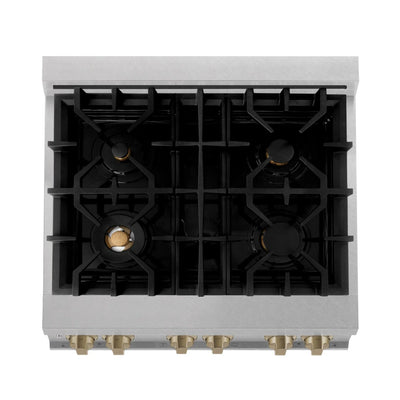 ZLINE 30" Autograph, Dual Fuel Range,RASZ-WM-30-CB