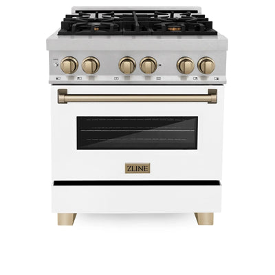 ZLINE 30" Autograph, Dual Fuel Range,RASZ-WM-30-CB