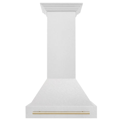 ZLINE 30" Autograph DuraSnow Stainless Steel Hood 8654SNZ-30-G