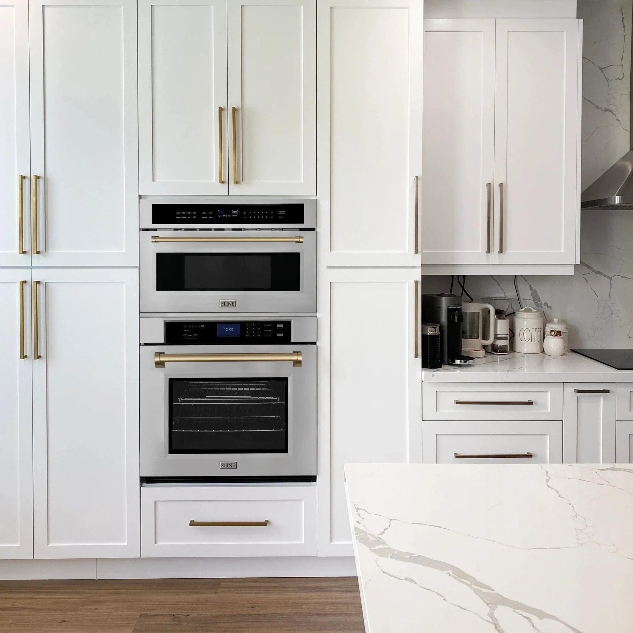 ZLINE 30" Autograph Edition Single Wall Oven with Self Clean and True Convection in Stainless Steel AWSZ-30-CB