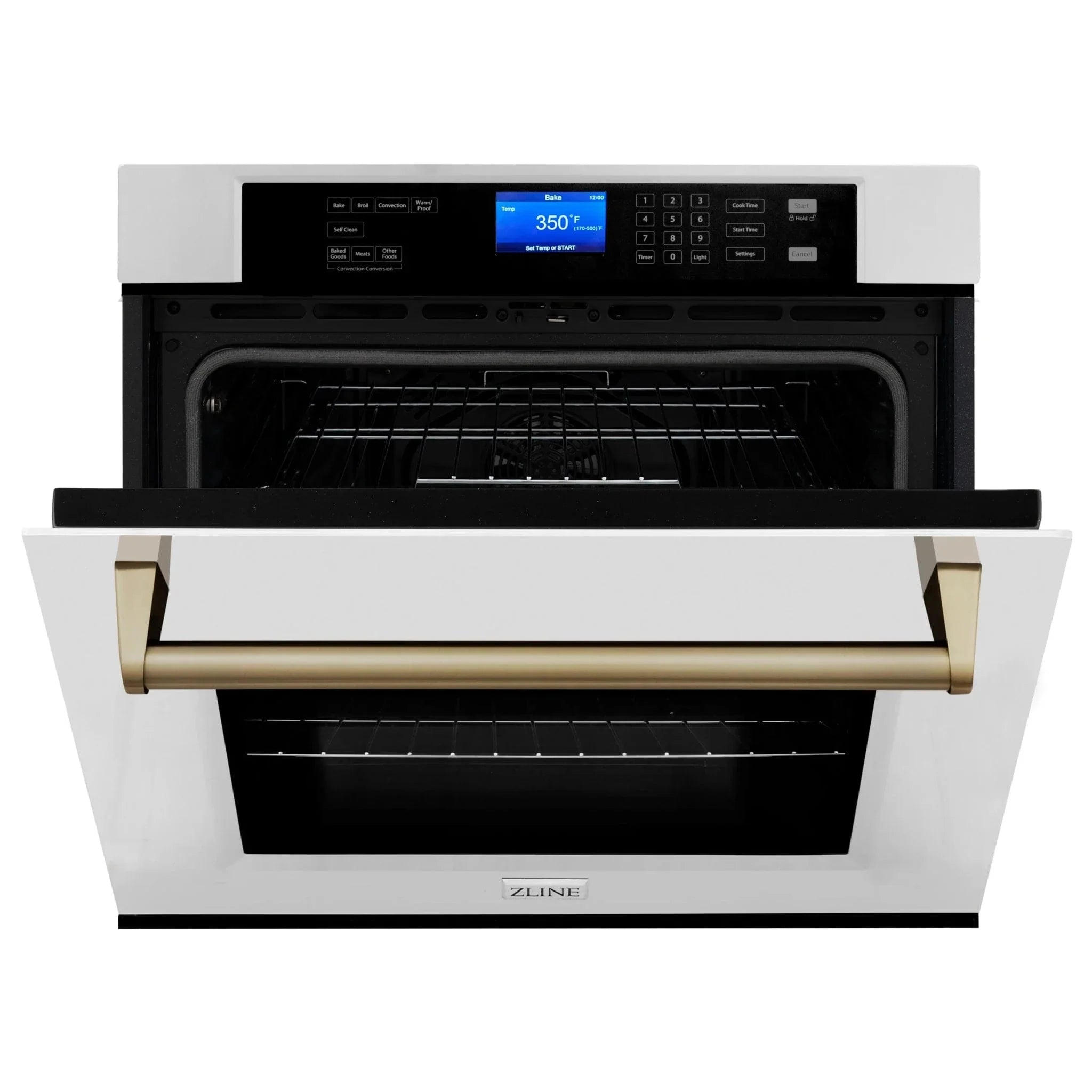 ZLINE 30" Autograph Edition Single Wall Oven with Self Clean and True Convection in Stainless Steel AWSZ-30-CB