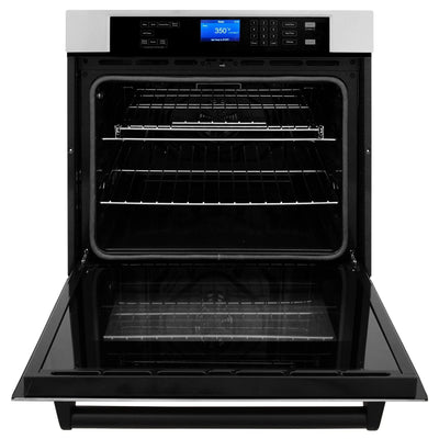 ZLINE 30" Autograph Edition Single Wall Oven with Self Clean and True Convection in Stainless Steel AWSZ-30-MB