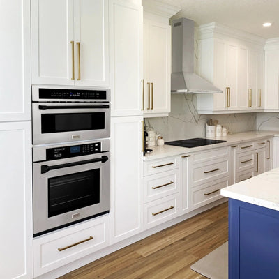 ZLINE 30" Autograph Edition Single Wall Oven with Self Clean and True Convection in Stainless Steel AWSZ-30-MB