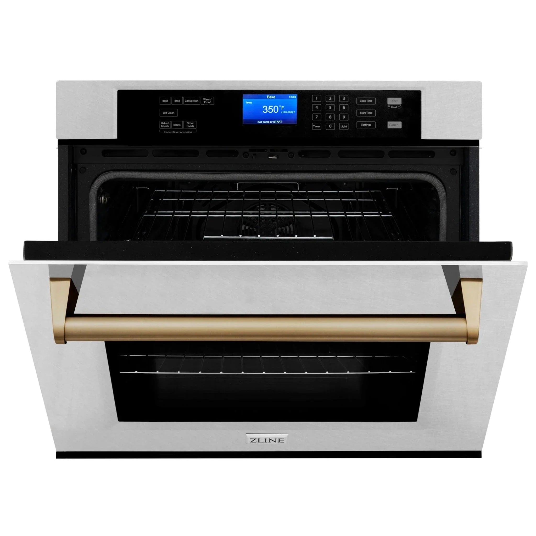 ZLINE 30" Autograph Edition Single Wall Oven with Self Clean and True Convection Stainless Steel AWSSZ-30-CB