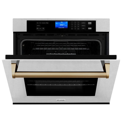ZLINE 30" Autograph Edition Single Wall Oven with Self Clean and True Convection Stainless Steel AWSSZ-30-CB
