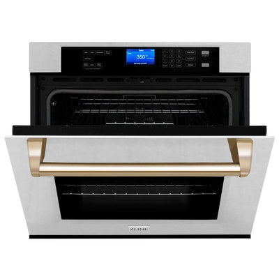 ZLINE 30" Autograph Edition Single Wall Oven with Self Clean and True Convection Stainless Steel AWSSZ-30-G