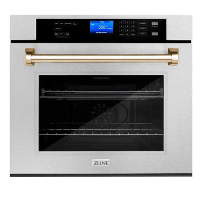 ZLINE 30" Autograph Edition Single Wall Oven with Self Clean and True Convection Stainless Steel AWSSZ-30-G