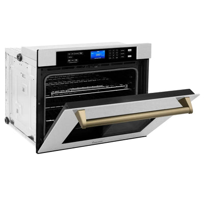 ZLINE 30" Autograph Edition Single Wall Oven with Self Clean and True Convection Stainless Steel AWSSZ-30-G