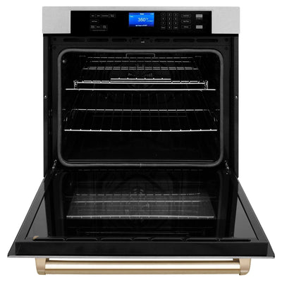 ZLINE 30" Autograph Edition Single Wall Oven with Self Clean and True Convection Stainless Steel AWSSZ-30-G