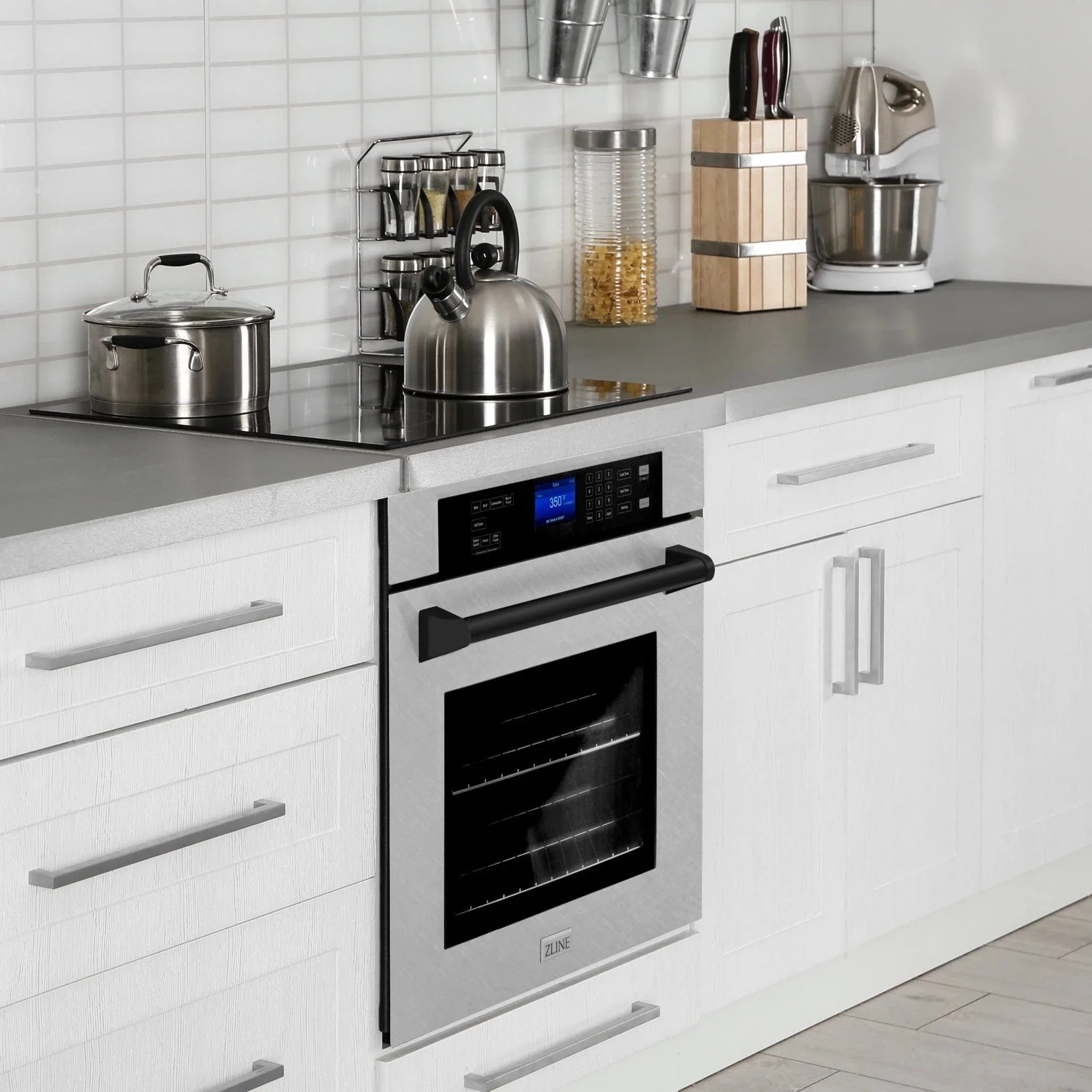 ZLINE 30" Autograph Edition Single Wall Oven with Self Clean and True Convection Stainless Steel AWSSZ-30-MB