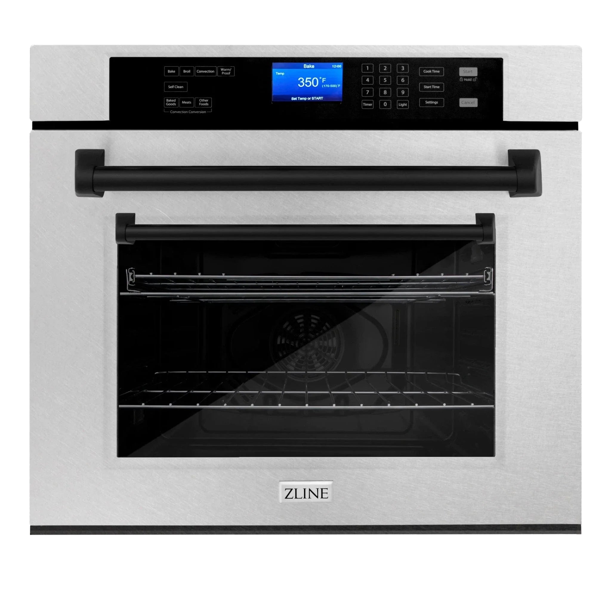 ZLINE 30" Autograph Edition Single Wall Oven with Self Clean and True Convection Stainless Steel AWSSZ-30-MB