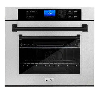 ZLINE 30" Autograph Edition Single Wall Oven with Self Clean and True Convection Stainless Steel AWSSZ-30-MB