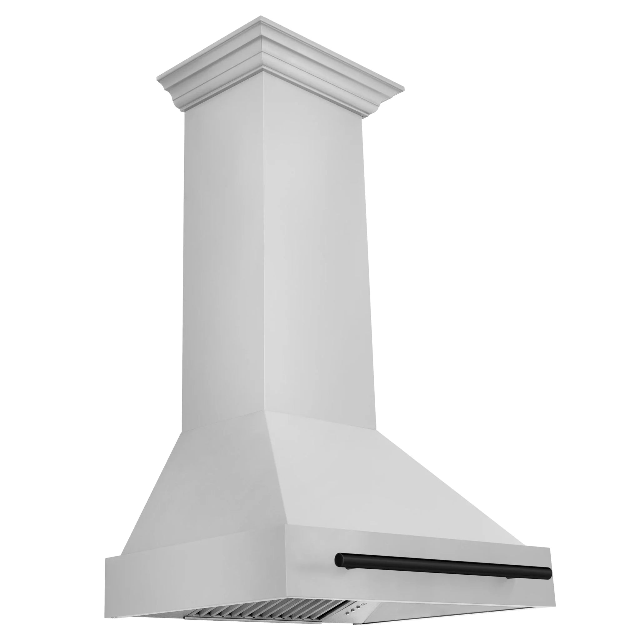 ZLINE 30" Autograph Stainless Wall Range Hood, White, 8654STZ-30-MB