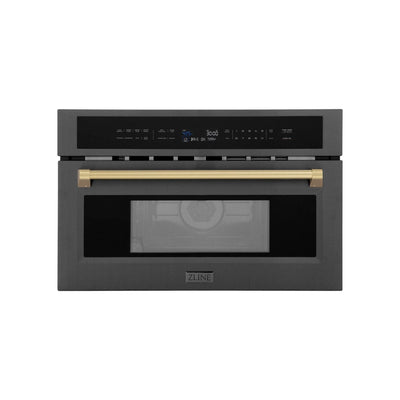 ZLINE 30” Convection Microwave, Black Stainless, Bronze MWOZ-30-BS-CB