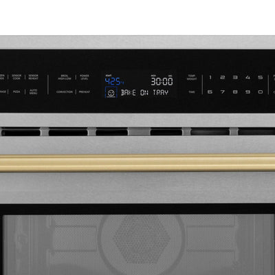 ZLINE 30” Convection Microwave, Stainless Steel, Bronze MWOZ-30-SS-CB