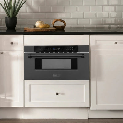 ZLINE 30" Microwave Drawer in Black Stainless MWD-30-BS