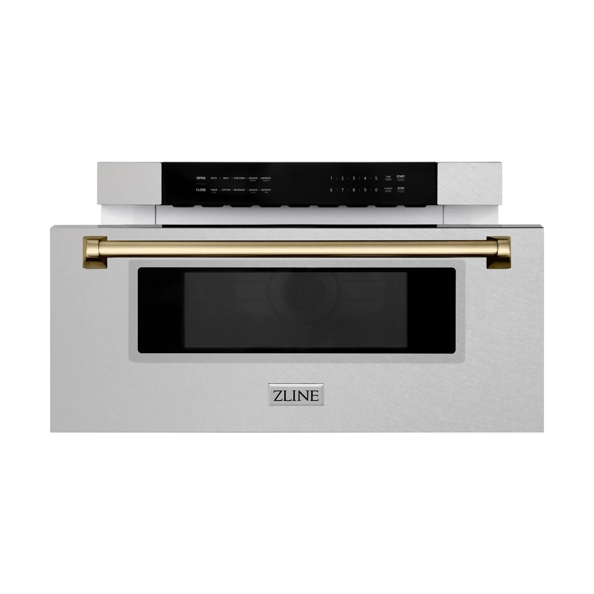 ZLINE 30" Microwave Drawer, Stainless Steel, Bronze MWDZ-30-SS-CB