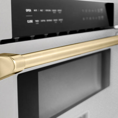 ZLINE 30" Microwave Drawer, Stainless Steel, Gold MWDZ-30-SS-G