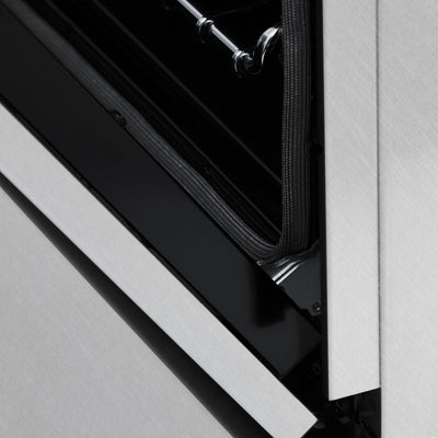 ZLINE 36" Autograph Dual Fuel Range, DuraSnow, Black, RASZ-SN-36-MB