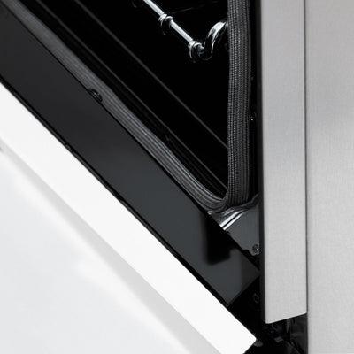 ZLINE 36" Autograph Dual Fuel Range, White, Champaign Accents, RAZ-WM-36-CB