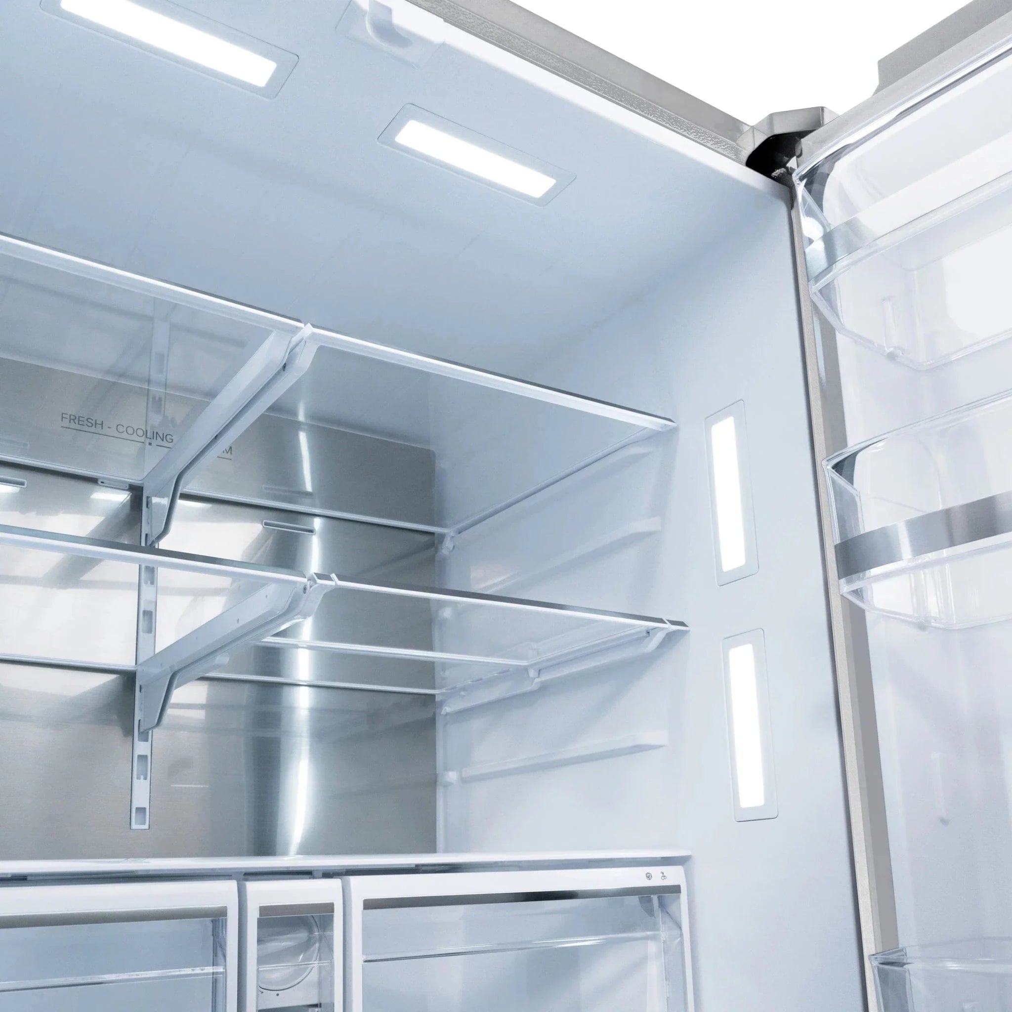 ZLINE 36" Refrigerator, Water, Ice Dispenser, Fingerprint Resistant, RSMZ-W-36-G