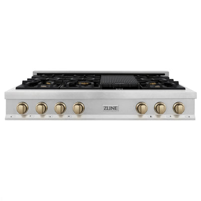 ZLINE 48" Autograph Edition, Rangetop, DuraSnow, RTSZ-48-CB