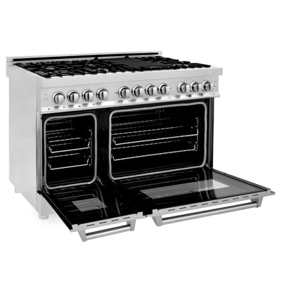 ZLINE 48" Bundle, Range RA48 & Wall Range Hood KB-48, 2KP-RAWMRH48