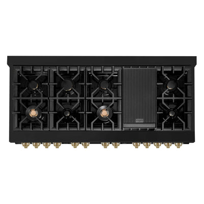 ZLINE 60" Autograph Dual Fuel Range, Black Stainless, RABZ-60-CB