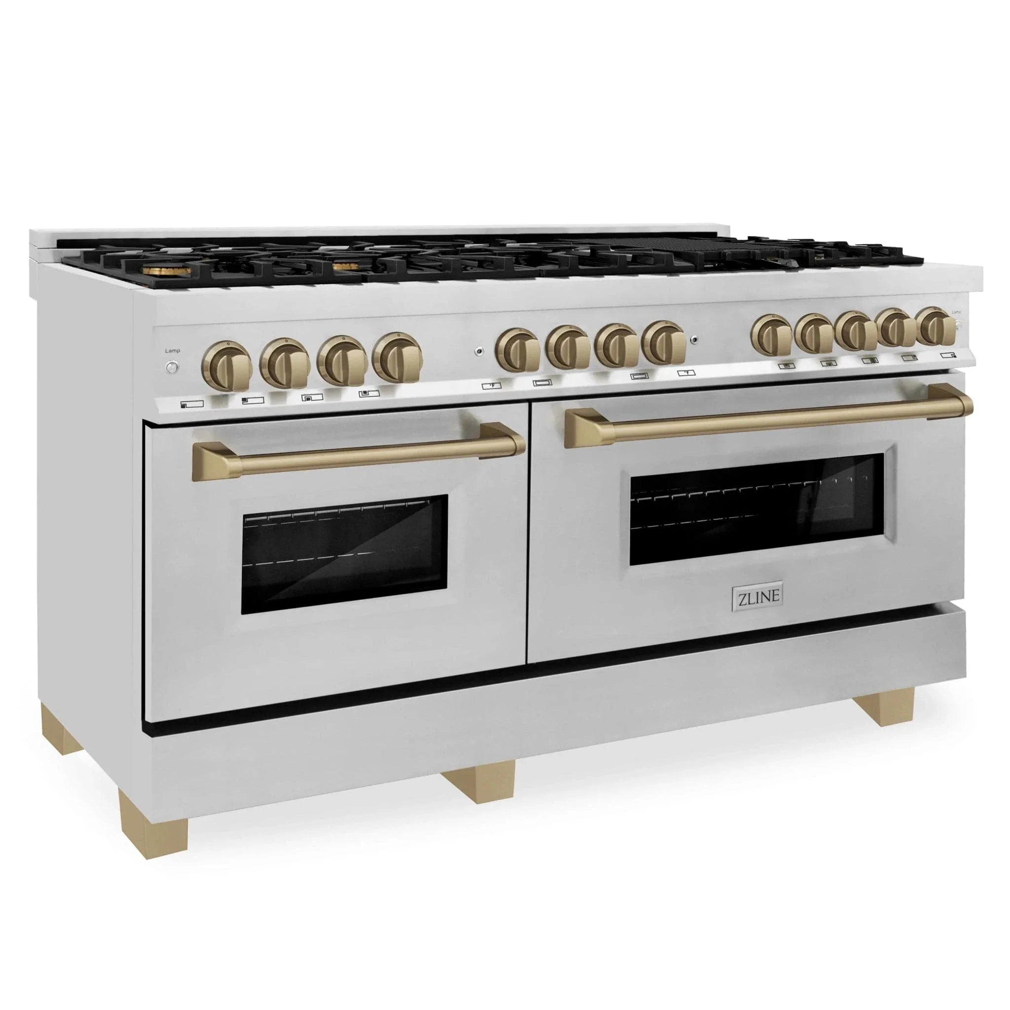 ZLINE 60" Autograph Edition, 7.4 cu. ft. Dual Fuel Range, RAZ-60-CB