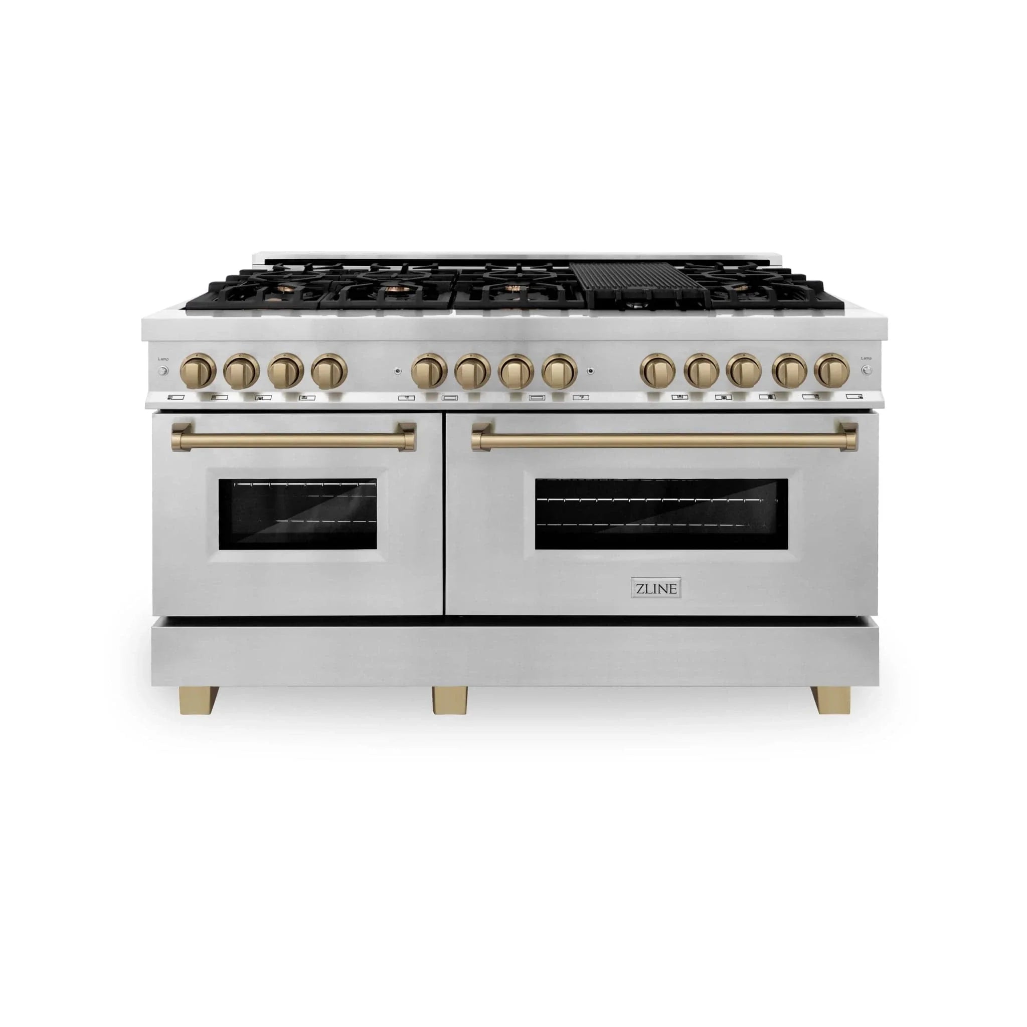 ZLINE 60" Autograph Edition, 7.4 cu. ft. Dual Fuel Range, RAZ-60-CB
