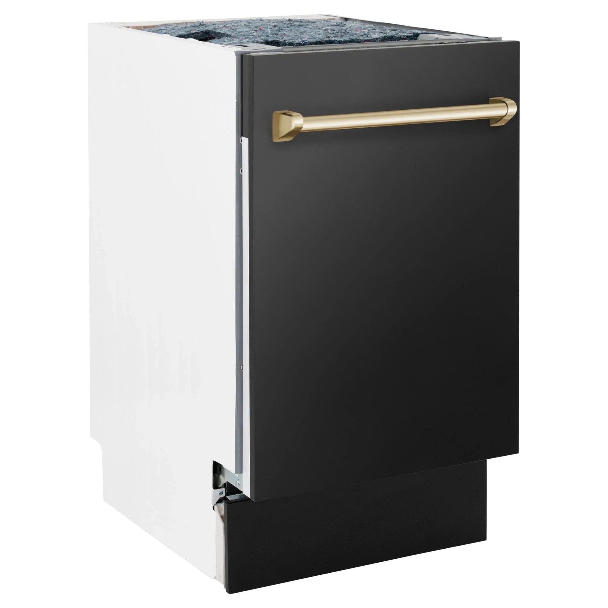 ZLINE Autograph 18" Dishwasher Black Stainless, Bronze, DWVZ-BS-18-CB