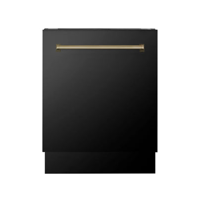 ZLINE Autograph 24" Dishwasher Black Stainless, DWVZ-BS-24-CB
