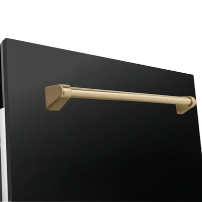 ZLINE Autograph 24" Dishwasher Black Stainless, DWVZ-BS-24-CB