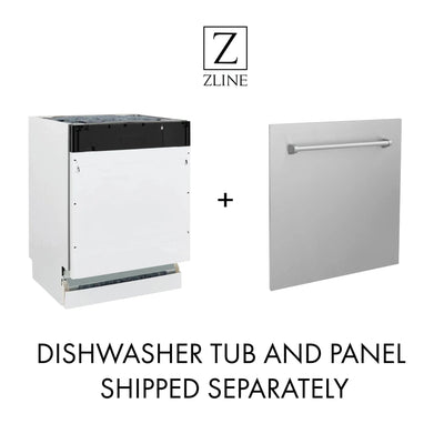 ZLINE Autograph 24" Dishwasher Black Stainless, DWVZ-BS-24-G