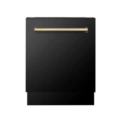 ZLINE Autograph 24" Dishwasher Black Stainless, DWVZ-BS-24-G