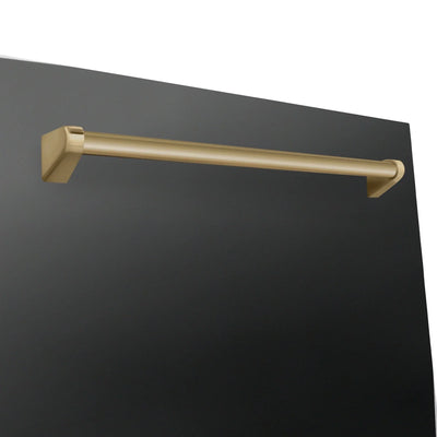 ZLINE Autograph Edition 24" Dishwasher Black Stainless, DWMTZ-BS-24-CB