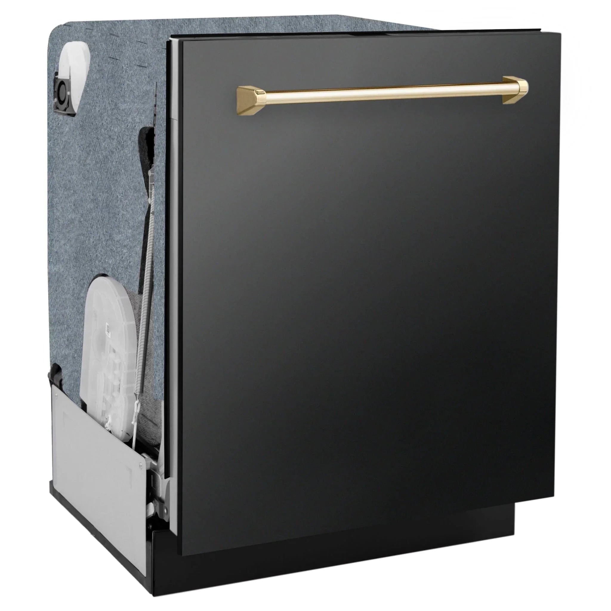 ZLINE Autograph Edition 24" Dishwasher Black Stainless, DWMTZ-BS-24-G