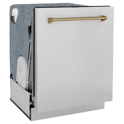 ZLINE Autograph Edition 24" Tall Tub Dishwasher DWMTZ-304-24-CB