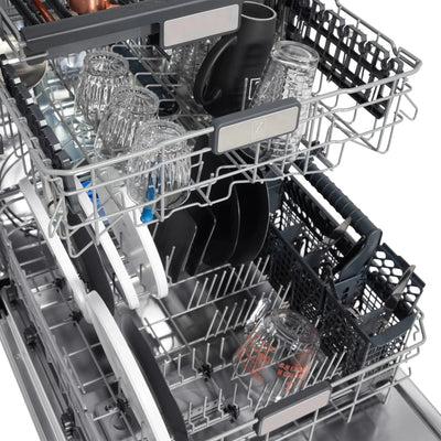 ZLINE Autograph Edition 24" Tall Tub Dishwasher DWMTZ-SN-24-MB