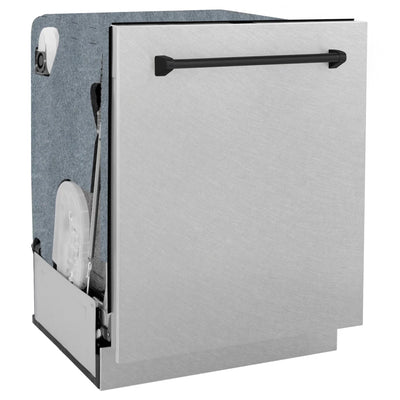 ZLINE Autograph Edition 24" Tall Tub Dishwasher DWMTZ-SN-24-MB