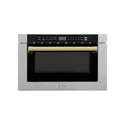 ZLine Microwave Drawer, DuraSnow and Gold MWDZ-1-SS-H-G