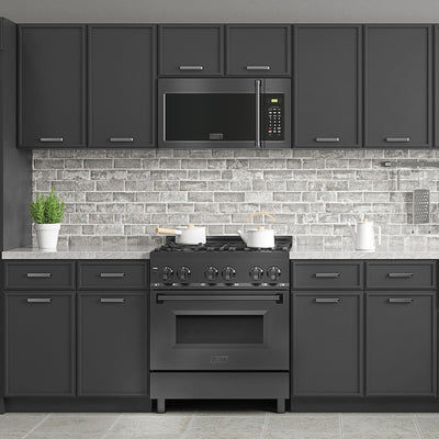 ZLINE Over Range Microwave, Black Stainless MWO-OTR-H-30-BS