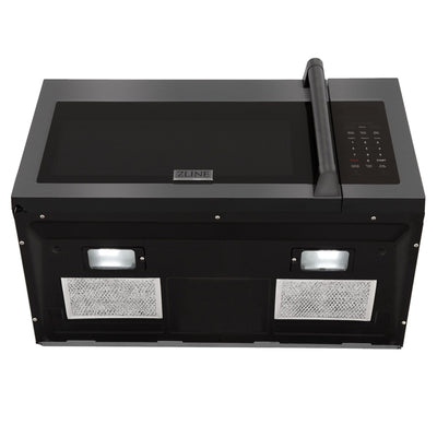 ZLINE Over Range Microwave, Black Stainless MWO-OTR-H-30-BS