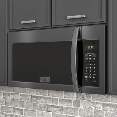 ZLINE Over The Range Microwave Oven, Black Stainless, MWO-OTR-30-BS