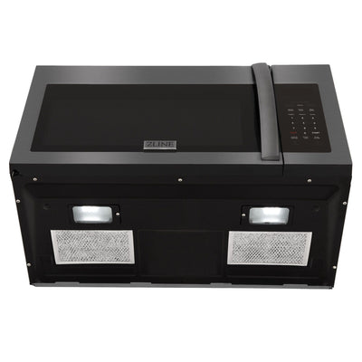 ZLINE Over The Range Microwave Oven, Black Stainless, MWO-OTR-30-BS